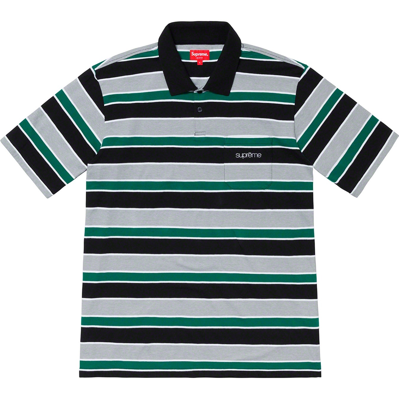 Classic Logo Stripe Polo view 3
